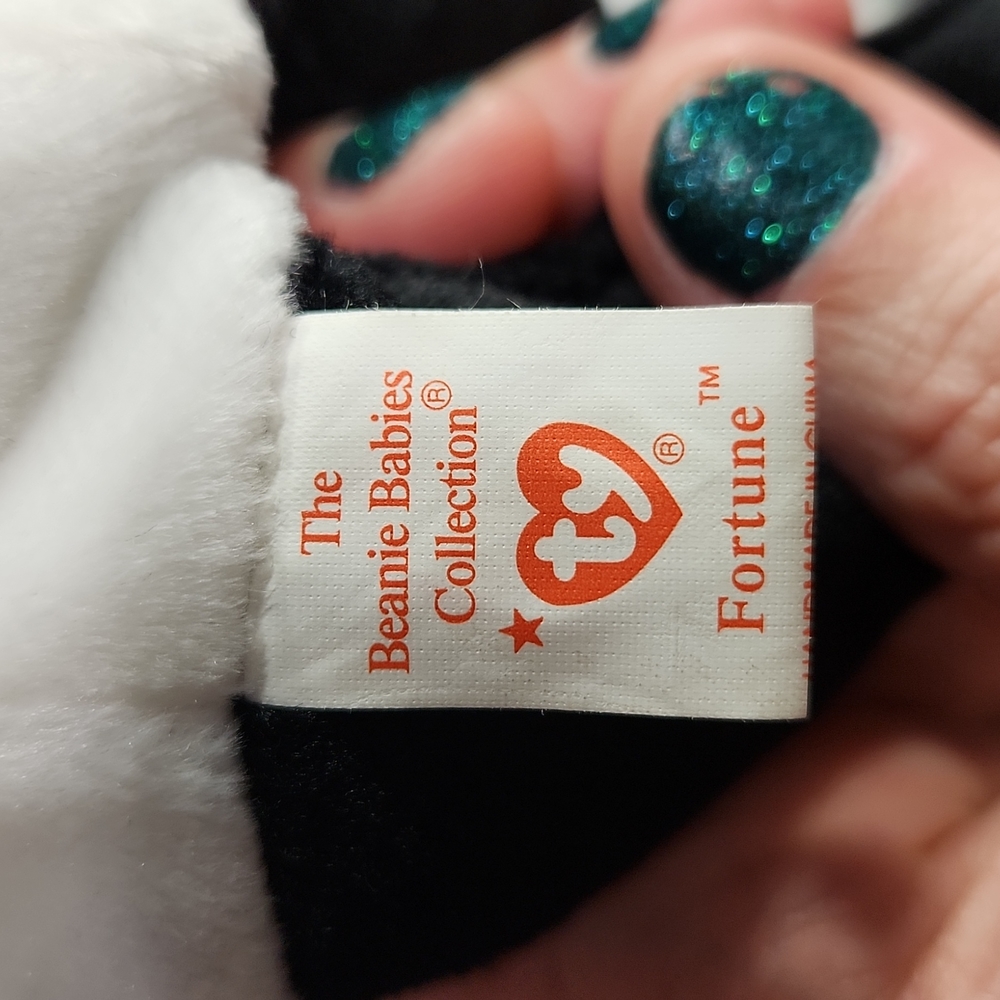 Vintage Ty Beanie Baby "Fortune" Panda Bear 1998 P.E. Pellets - Picture 7 of 12